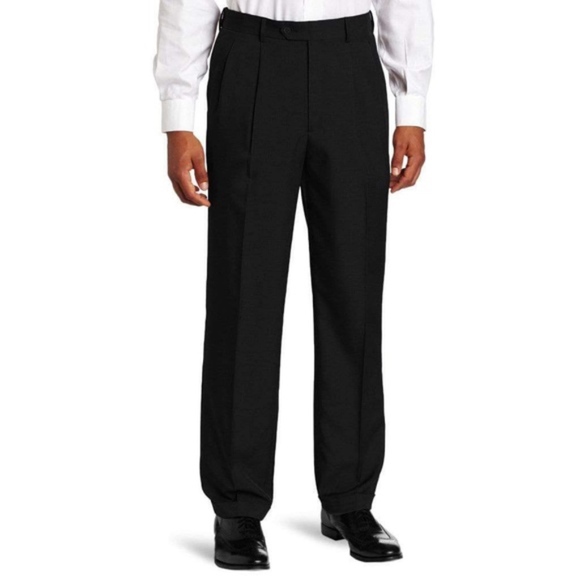 Savane Men’s Dress Pants Black - Picture 1 of 6